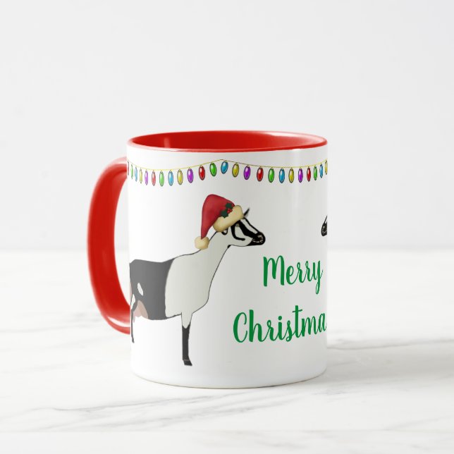 Caneca Natal de Cabina de Leite Alpina (Frente Esquerda)