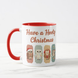 Caneca Natal de Coruja Fofa – Férias Corujais