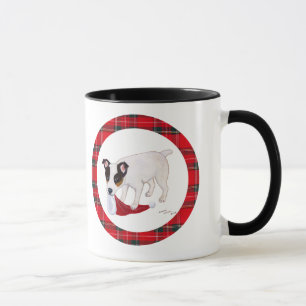 Caneca Natal de Jack Russell Terrier