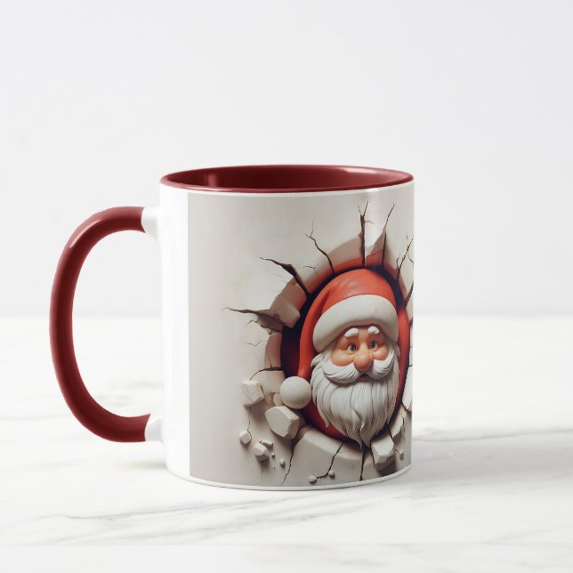 Caneca Natal de Papai Noel (Esquerda)