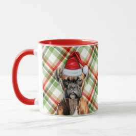 Caneca Natal de Xadrez de Férias do Cachorro