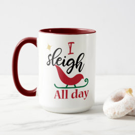 Caneca Natal Divertido Eu Derrubo Tudo No Dia De Natal