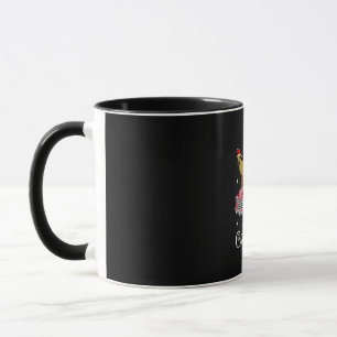Caneca Natal do Carro Vermelho de Goat Rides