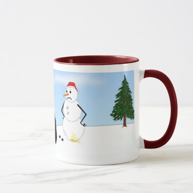Caneca Natal do Spaniel de Springer inglês (Direita)