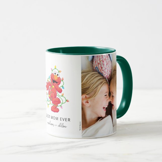 Caneca Natal Elmo | Melhor mãe - Foto (Frente Esquerda)