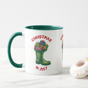 Caneca Natal Em Julho, Bota de Santa de Boas Festas