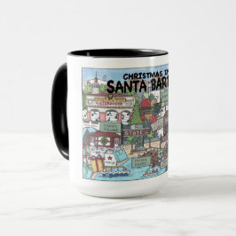 Caneca Natal em Papais noeis Barbara Mug