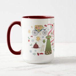 Caneca Natal em Randalls (Maroon 15 oz)