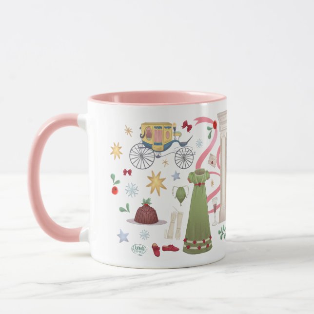 Caneca Natal em Randalls Mug (Rosa) (Esquerda)