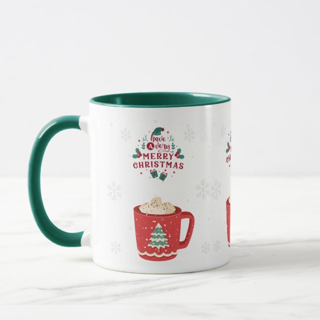 caneca natal feliz (Esquerda)