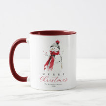 Natal Festivo Alegre Boneco de Neve Aquarela Natal