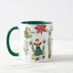 Caneca Natal Festivo O Ballet Quebra-Nozes Verde