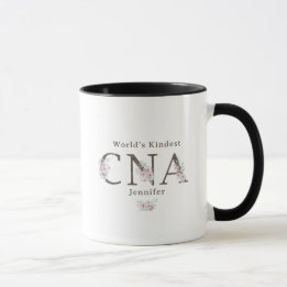 Caneca Natal Floral CNA Mais Gentil do Mundo
