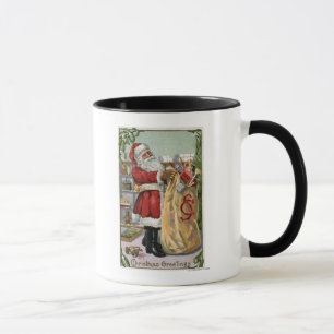 Caneca Natal GreetingSanta com grande saco