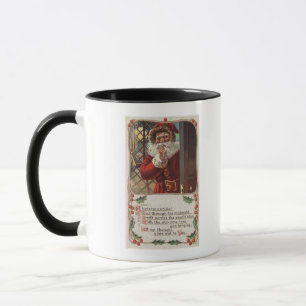 Caneca Natal GreetingSanta com mão na barba