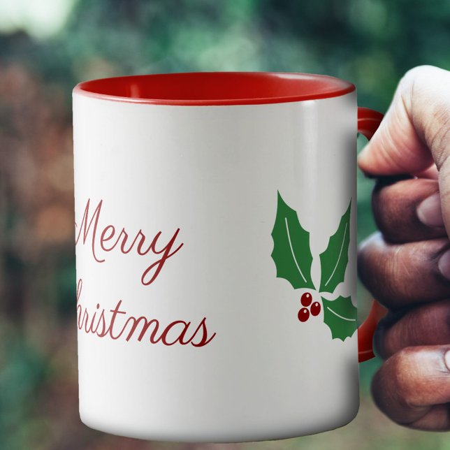 Caneca Natal Holly Mug (Christmas Holly Mug)