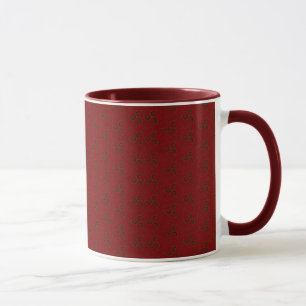 Caneca Natal Holly Pattern