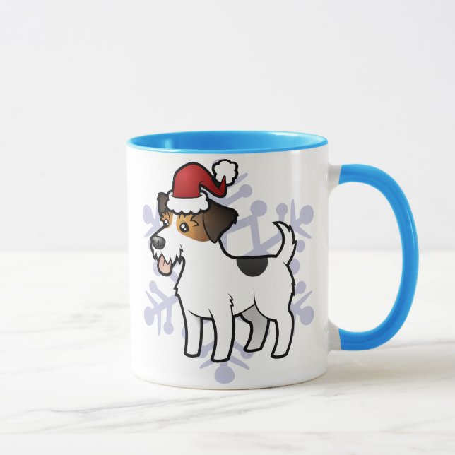 Caneca Natal Jack Russell Terrier (Direita)