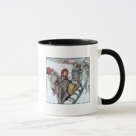 Caneca Natal Nisse e Kersti na Corrida de Sleigh
