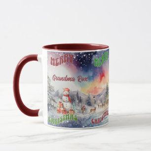 Caneca Natal no Polo Norte Personalizado