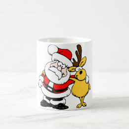Caneca | Natal | Papais noeis E Renas