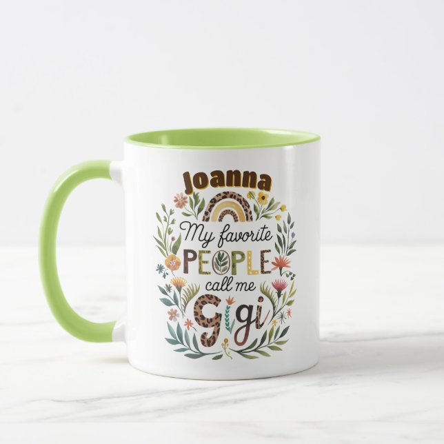 Caneca Natal personalizado do Dia de as mães GIGI (Esquerda)