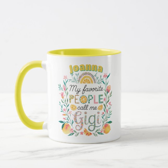 Caneca Natal personalizado do Dia de as mães GIGI (Esquerda)