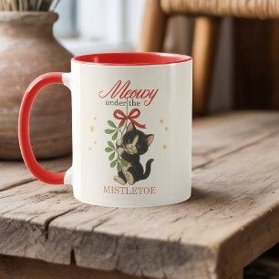 Caneca Natal Personalizado Gato Meowy Aroeira
