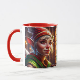 Caneca Natal Personalizado para a Vovó   Elfo Fofo