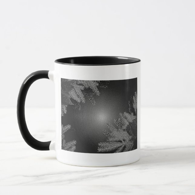 Caneca Natal Poinsettia Black E Cinzas I (Esquerda)