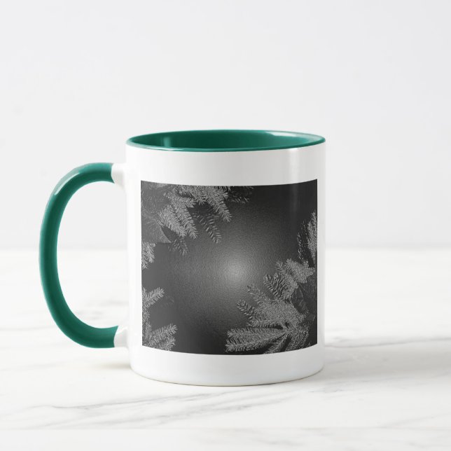 Caneca Natal Poinsettia Black E Cinzas I (Esquerda)