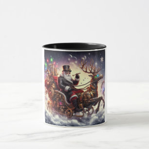 Caneca Natal/Rena steampunk Natal/inverno