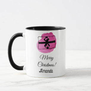Caneca Natal rosa