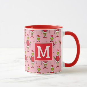 Caneca Natal Vintage Grinch Adicione Seu Monograma