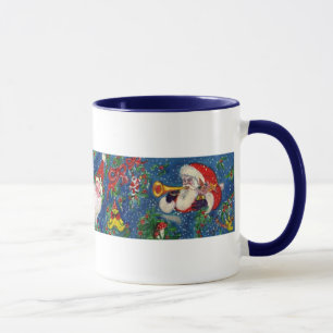 CANECA NATAL W CARTA/PAPAI NOEL MONOGRAMA DE FRIELHÃO VER