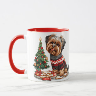 Caneca Natal Yorkshire Terrier Dogs