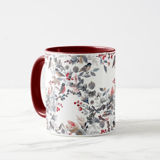 Caneca Natal/Yule Mugs | Gótico, Pagan, Feriado Nórdico (Frente Esquerda)