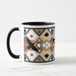 Caneca Native American Crow Mug