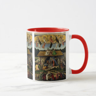 Caneca NATIVIDADE MÍSTICA por Sandro Botticelli ,Natal