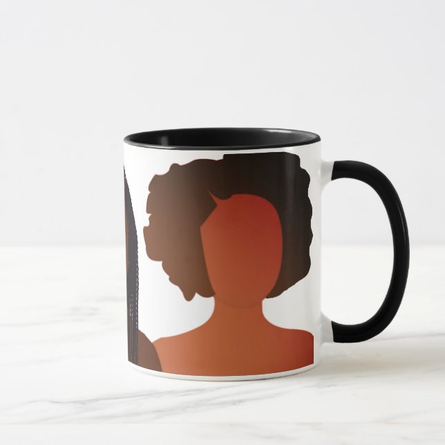 Caneca natural do cabelo (Direita)