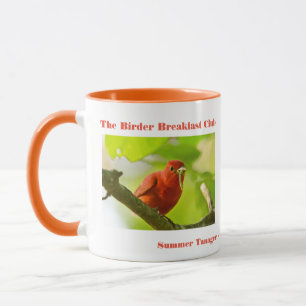 Caneca Natureza Fotografia Summer Tanager Birder