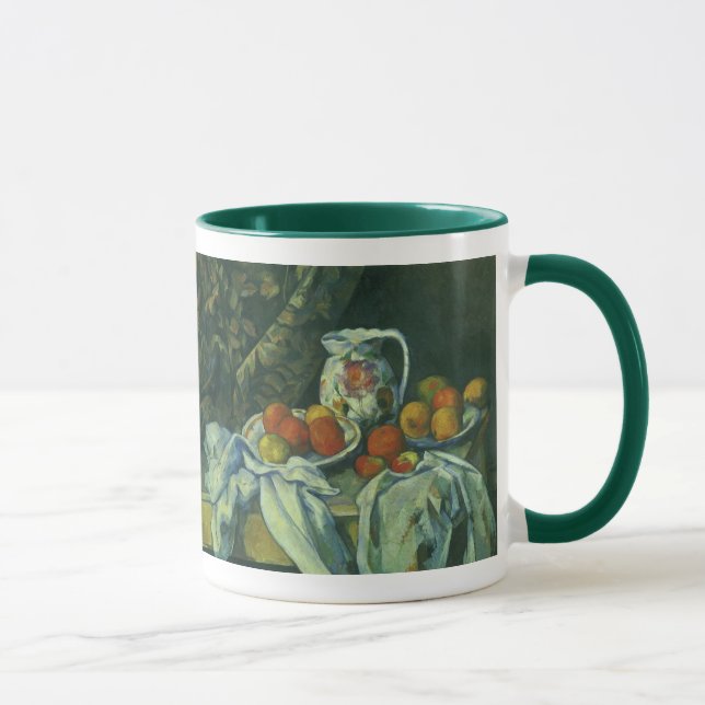 Caneca Natureza Morta, Cortina e Jarro de Paul Cezanne (Direita)