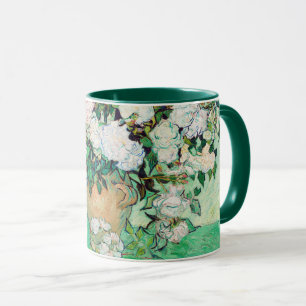 Caneca Natureza Morta Rosas em um Vaso por Vincent van Go