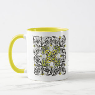 Caneca Natureza Personalizada & Amante do Café com Inicia