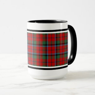 Caneca Naughton Clan Tartan Pattern Red Xadrez