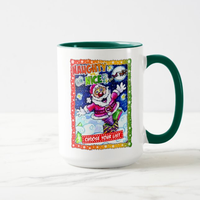 Caneca Naughty or nice, choose your list (Direita)