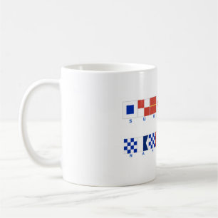 Caneca náutica de Surfside Nantucket da bandeira