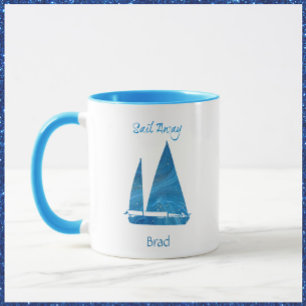 Caneca Náutico Azul bonito