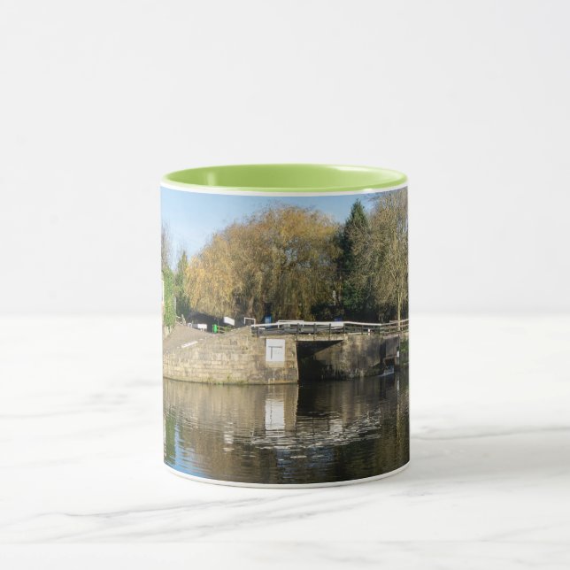 Caneca Navegação Calder e Hebble: Eclusas de Salterhebble (Centro)