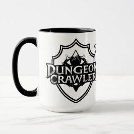 Caneca Navegador de Masmorra Personalizado Branco e Preto